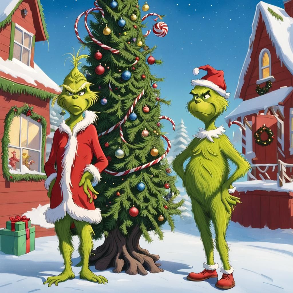 The Grinch and Max at Whoville Christmas