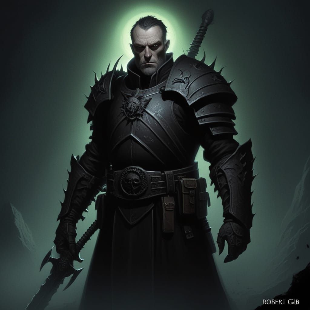 Grimdark Landscape with Dramatic Lighting