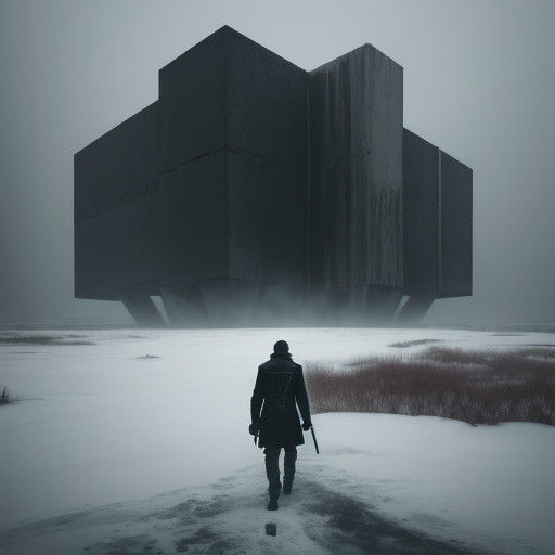 Surreal Despair in a Frozen Dystopian Landscape
