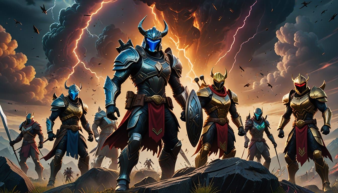 Nordic Warriors Battle Insectoids on Fortnite Island