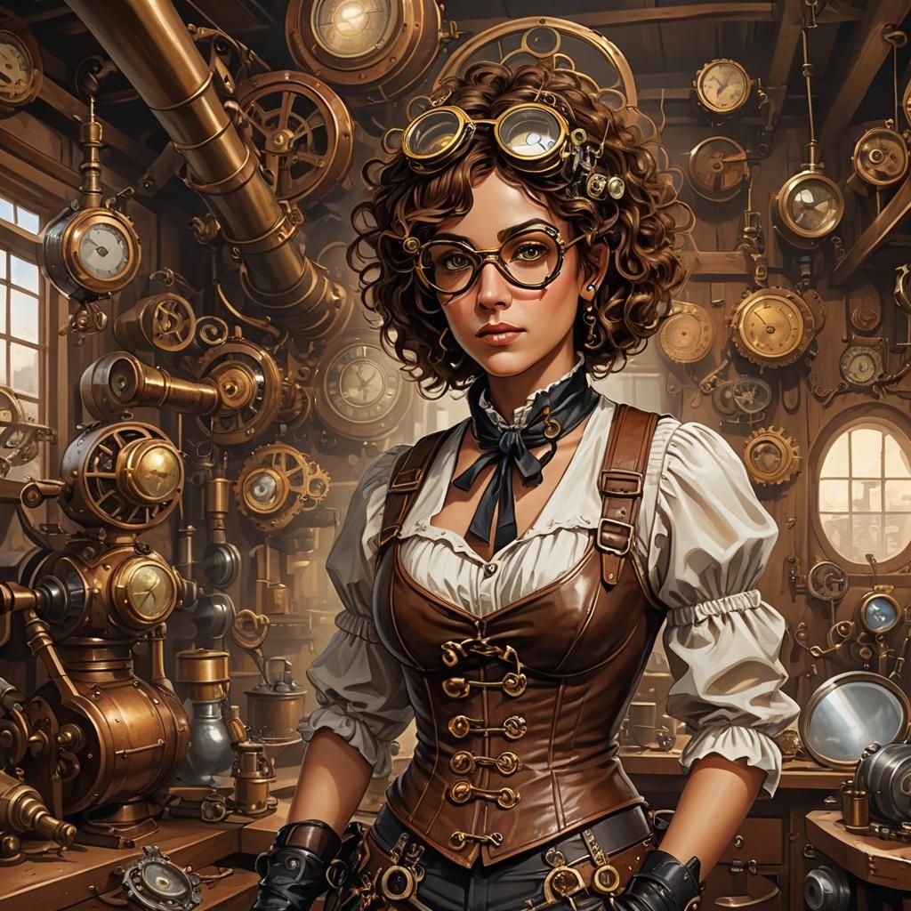 Steampunk inventor