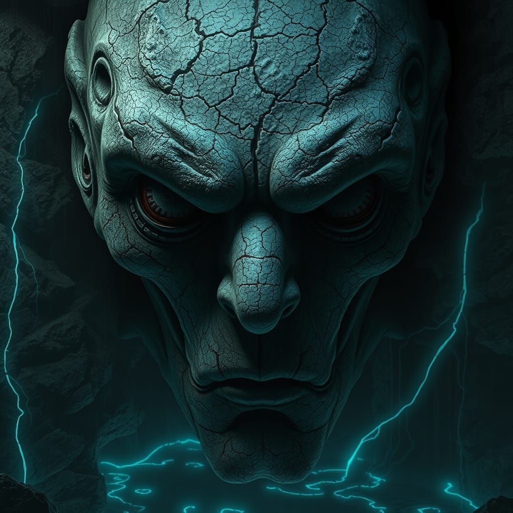 Ancient, Earthen Entity Revealed in Damp, Granite-Like Skin