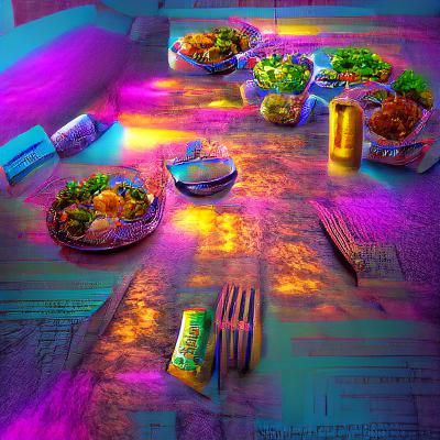 Delicious Meal Displayed on Table