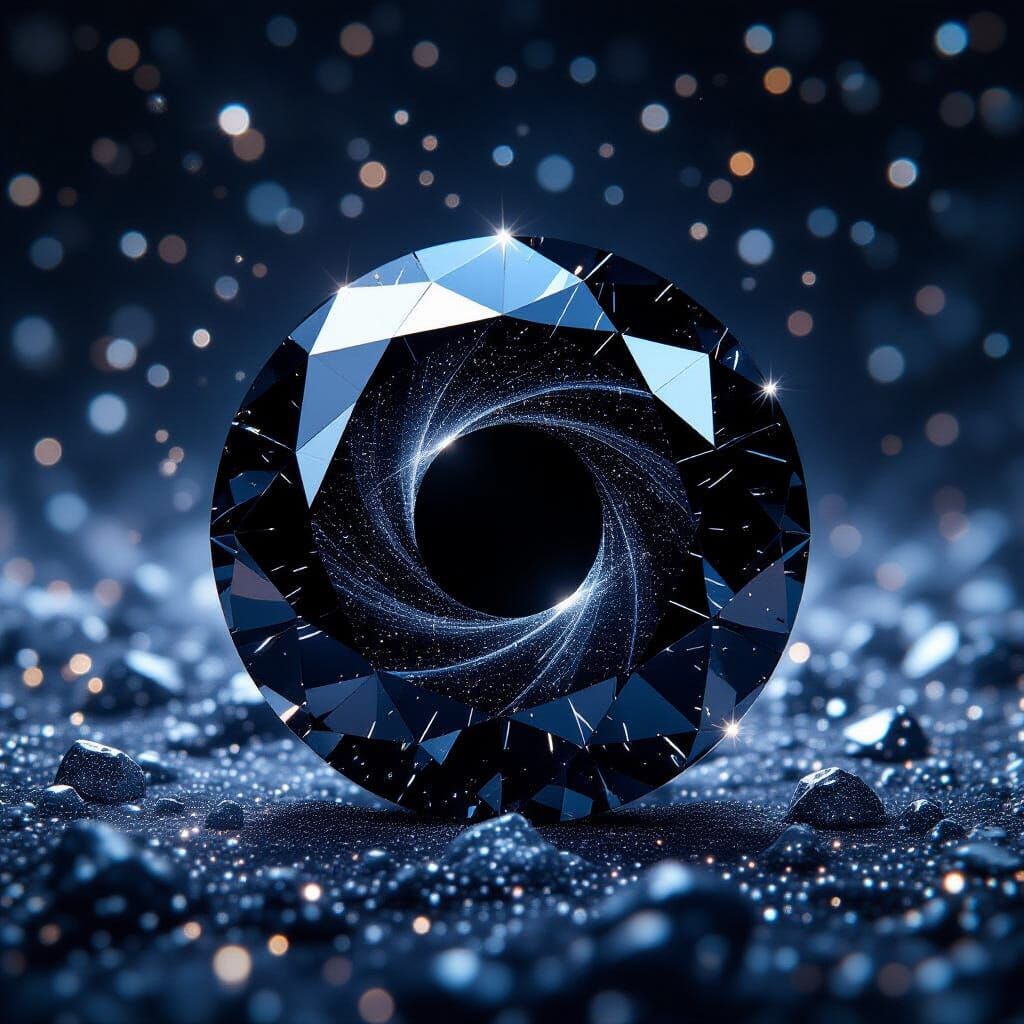 Black Diamond in Cosmic Space with Black Hole