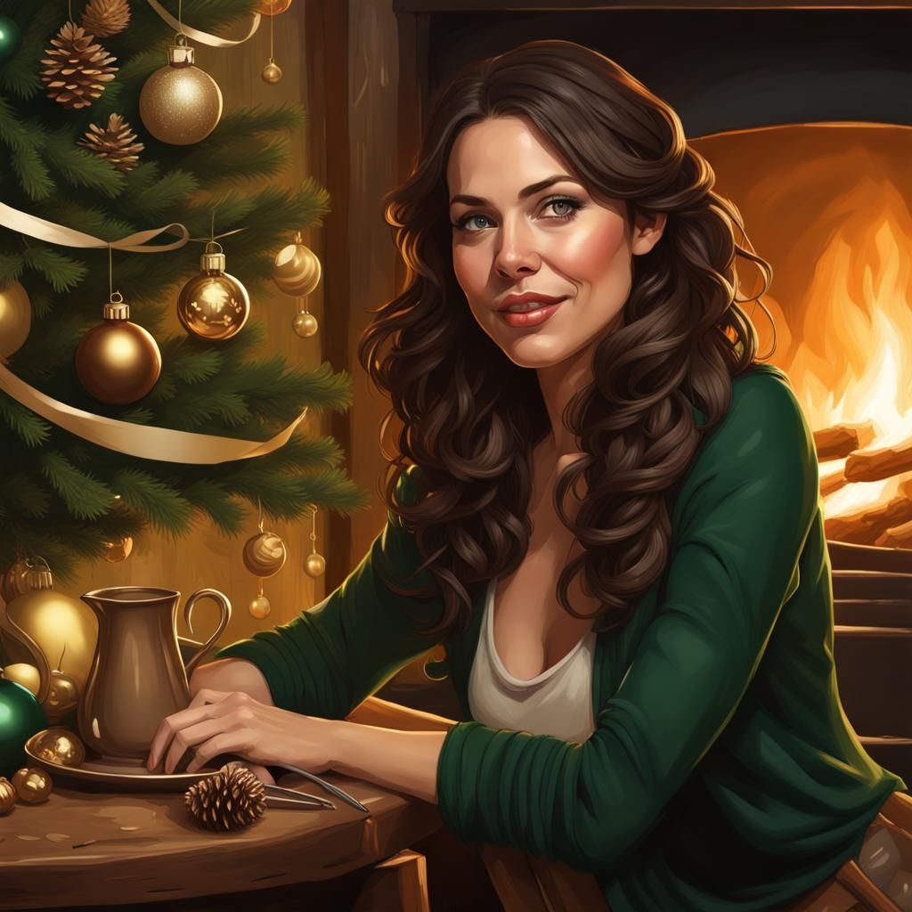 Festive Christmas Mood Board by Log Burner