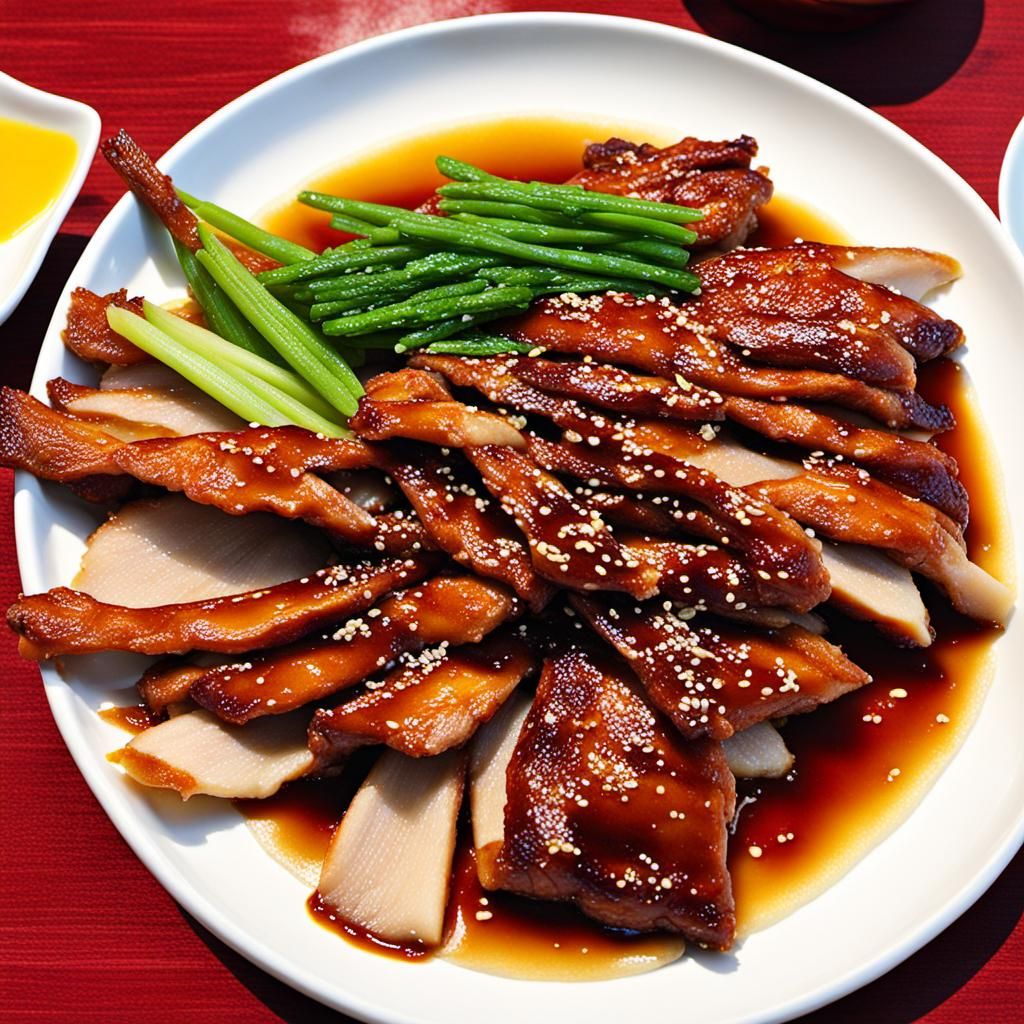 Authentic Chinese Peking Duck Presentation