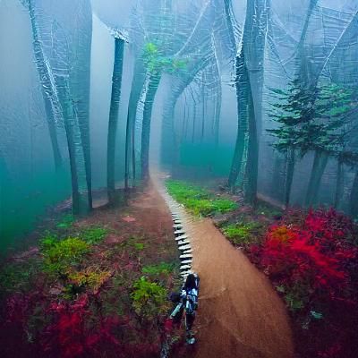 Foggy Forest Trail: A Mysterious Journey