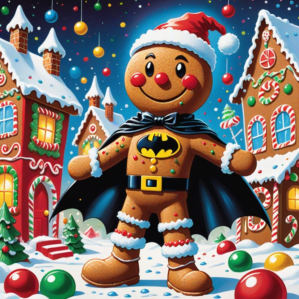 Gingerbread Heroes in Whimsical Holiday Style