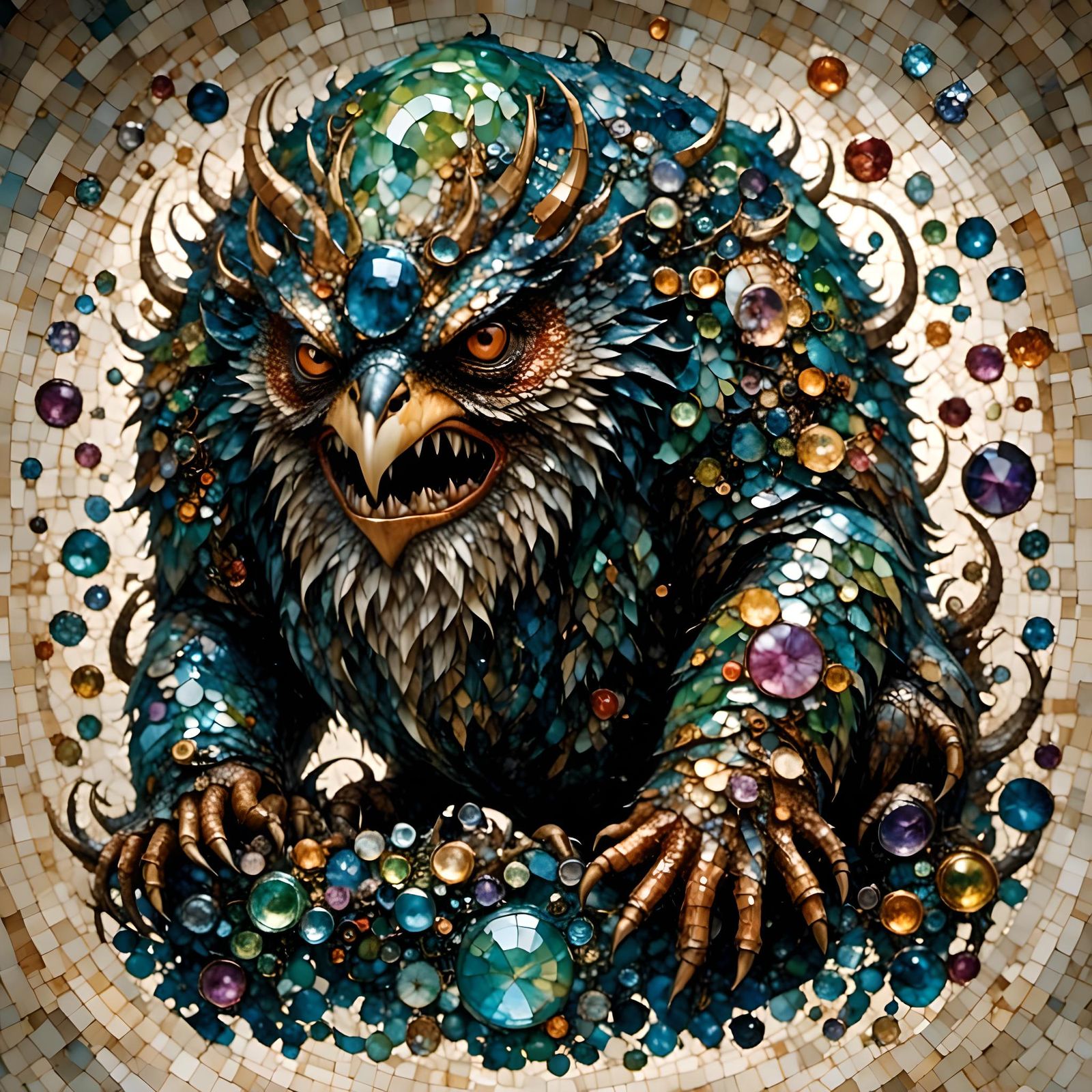 Fantasy Yarn Monster Hoarding Craft Supplies