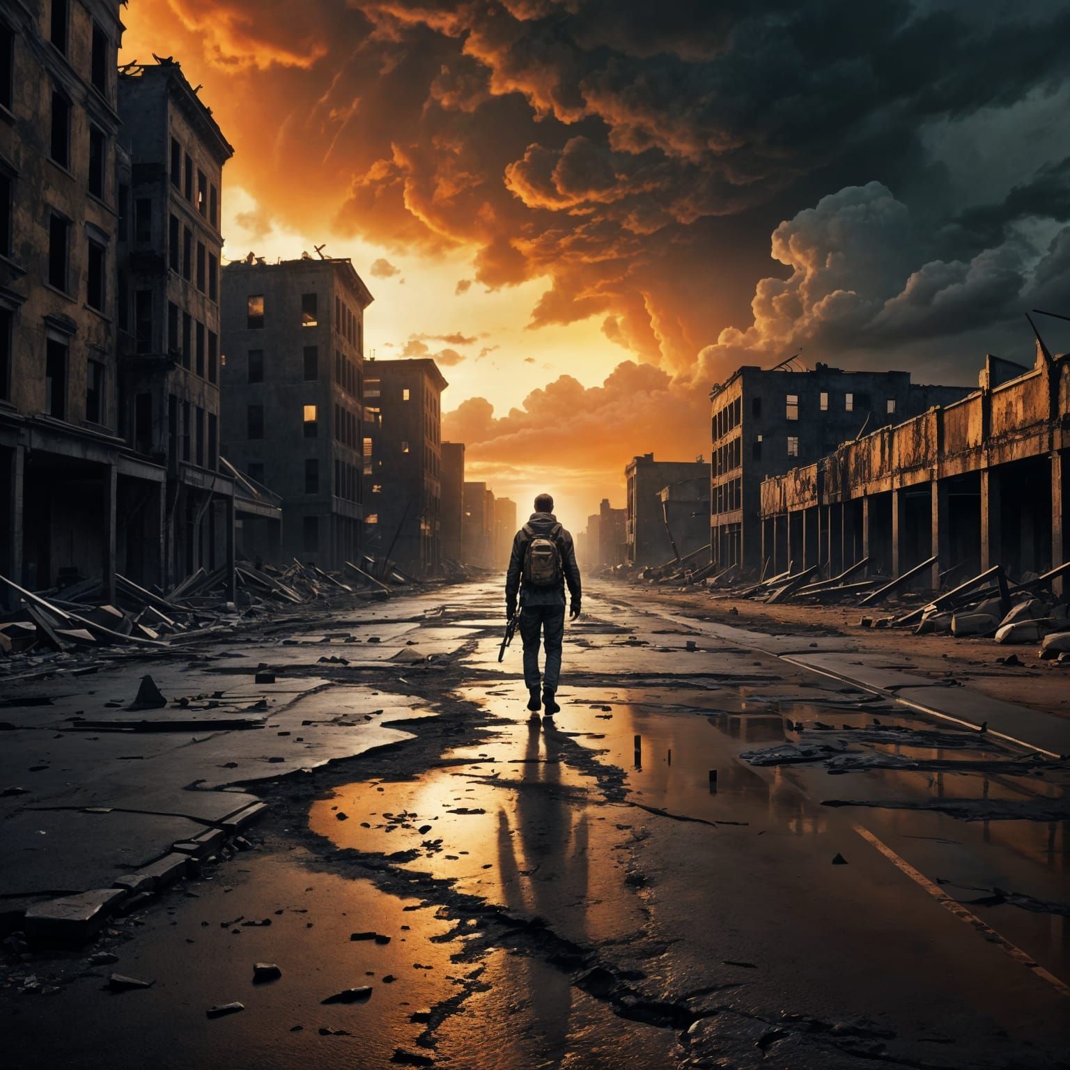 Apocalyptic World Landscape