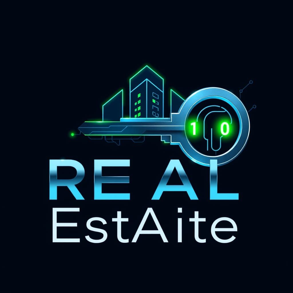 Real EstAIte AI Logo: Modern Tech Design