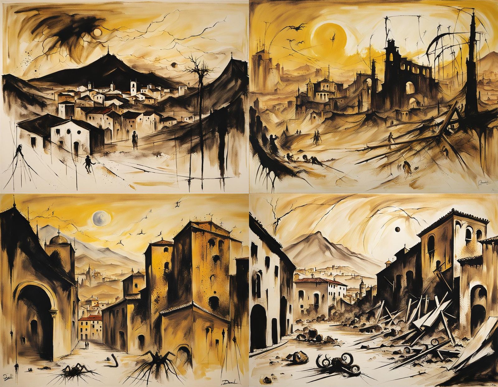 Surreal Scorching Summer in Cuenca: A Sinister Vision