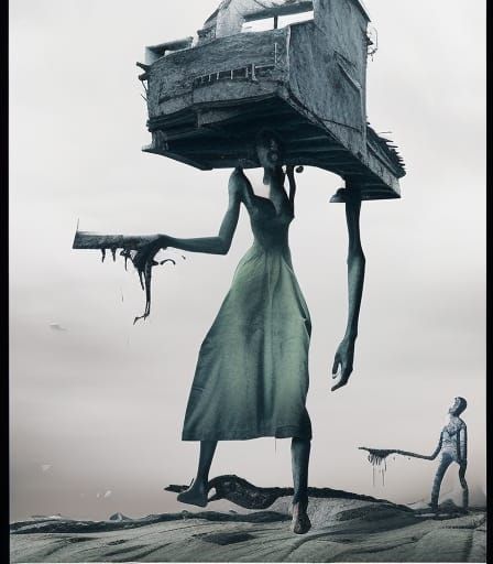 Surreal Stopmotion Dreamscape of Introvert's Overturned Fate