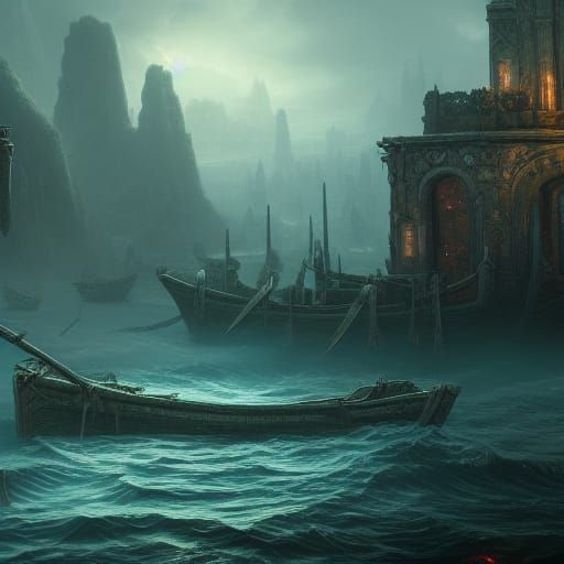 Blood in the Water: Detailed Matte Painting