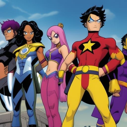 Starfire in One Piece Style