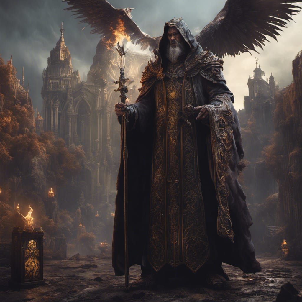 Dark Fantasy Evil Priest Concept Art