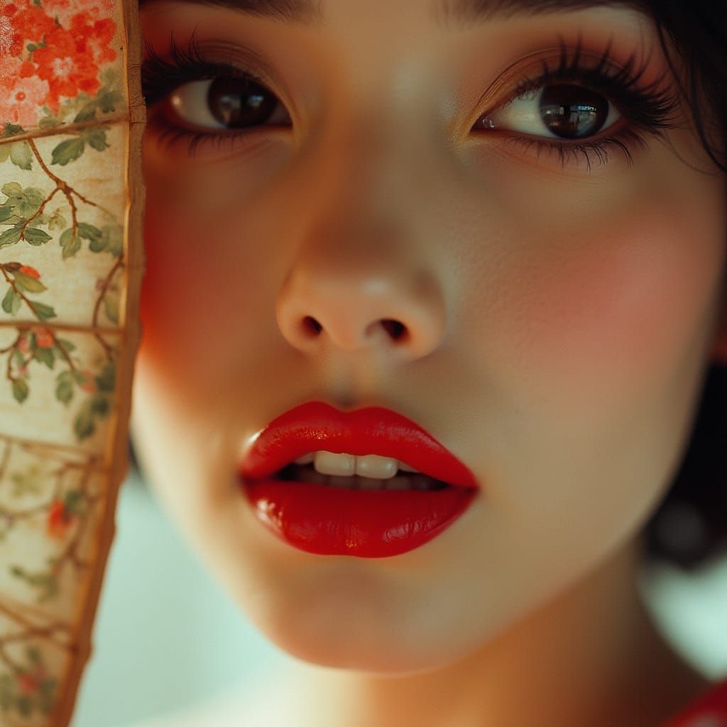 Classic Hollywood Glamour Closeup