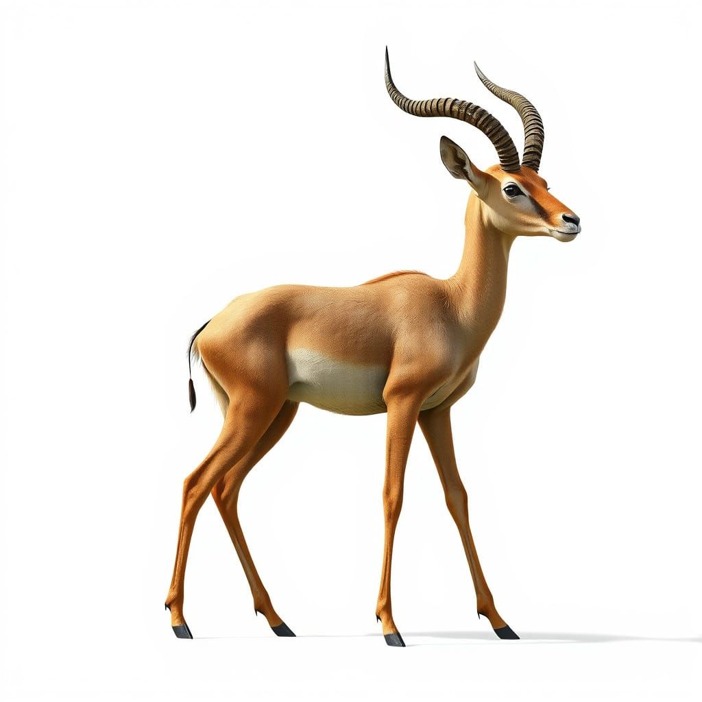 Pleistocene Era Antelope Concept Art in 4K
