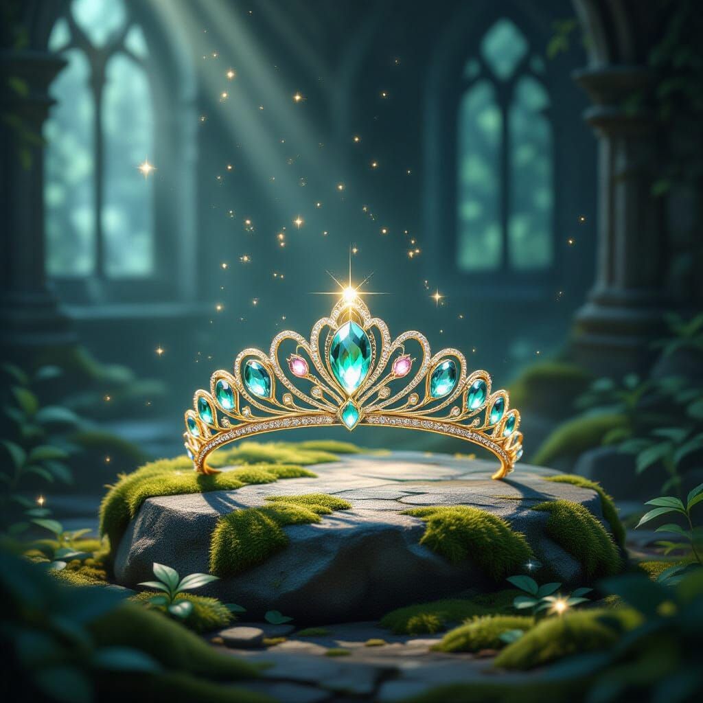 Lost Queen's Tiara in Mystical Forest