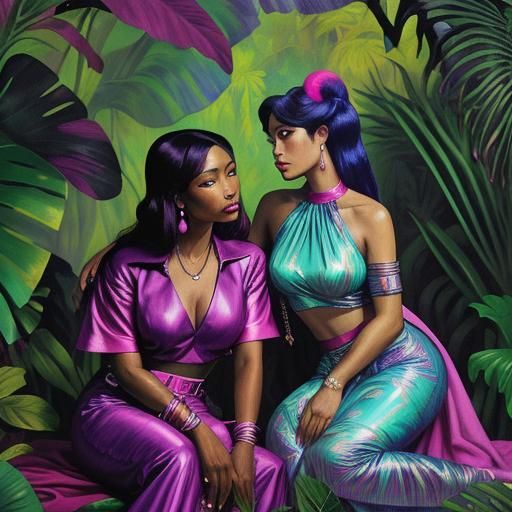 Tahitian Women on the Jungle / Gauguin