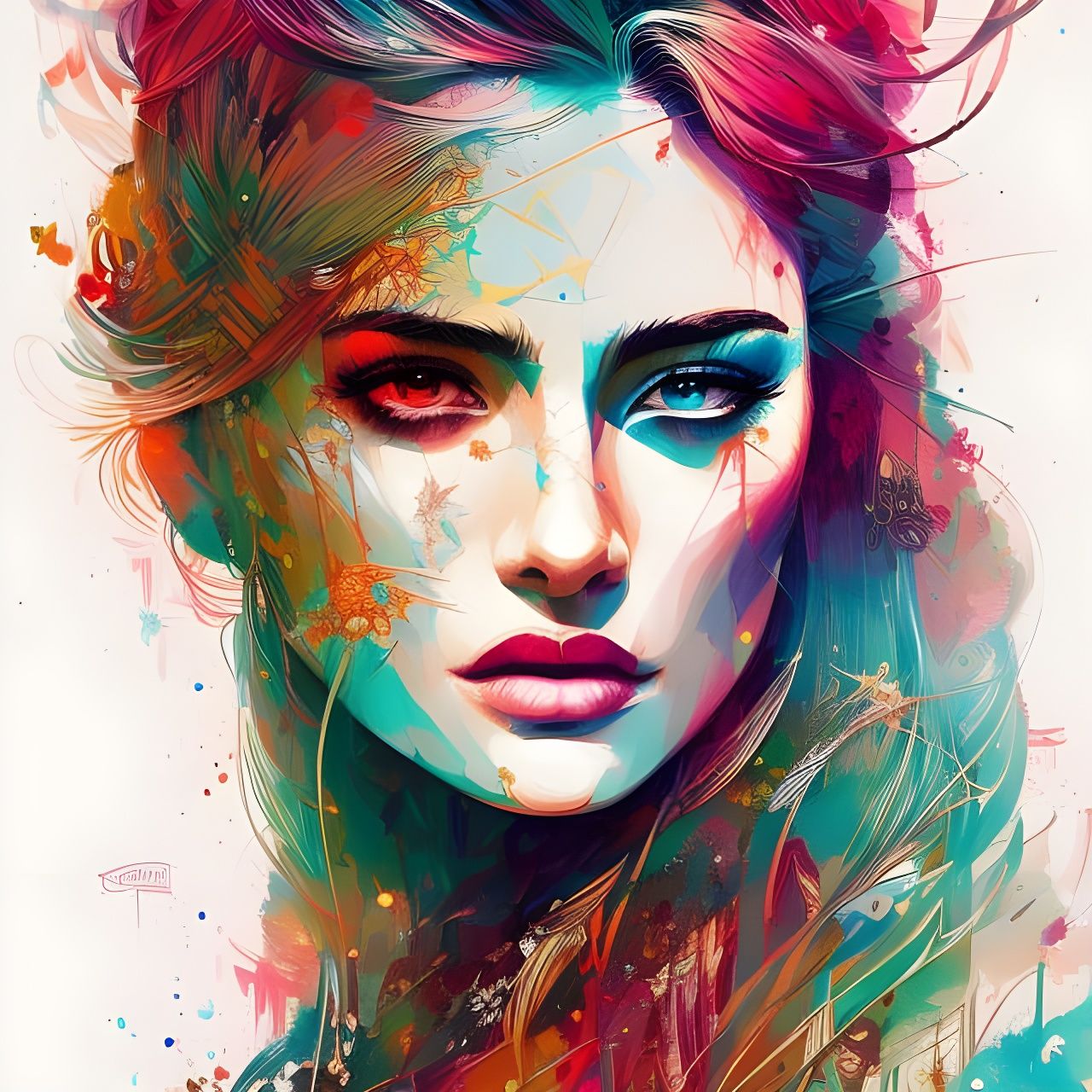 Breathtaking Warrior Princess in Precise Lineart