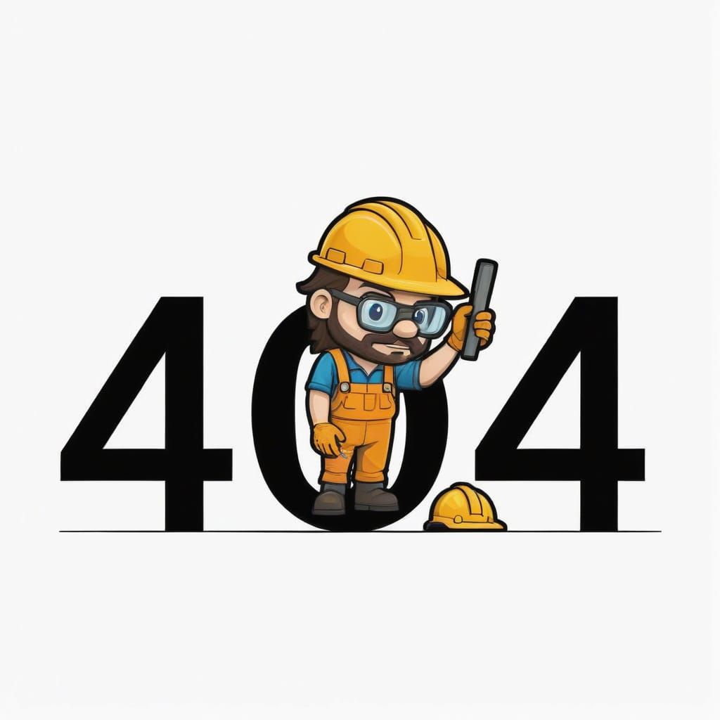Construction Worker Emerge from 404 Error Page