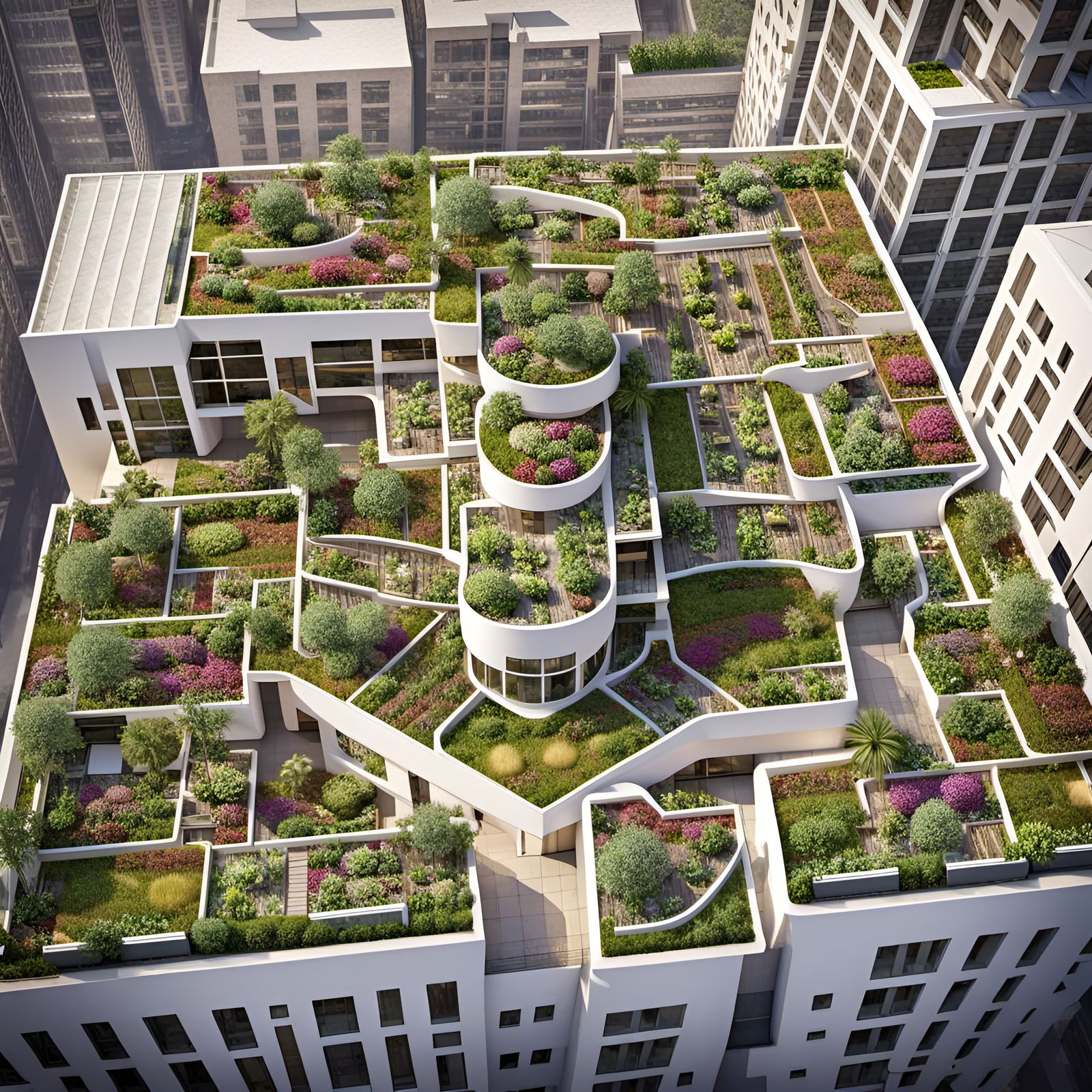 Rooftop Gardens: Urban Community Plots