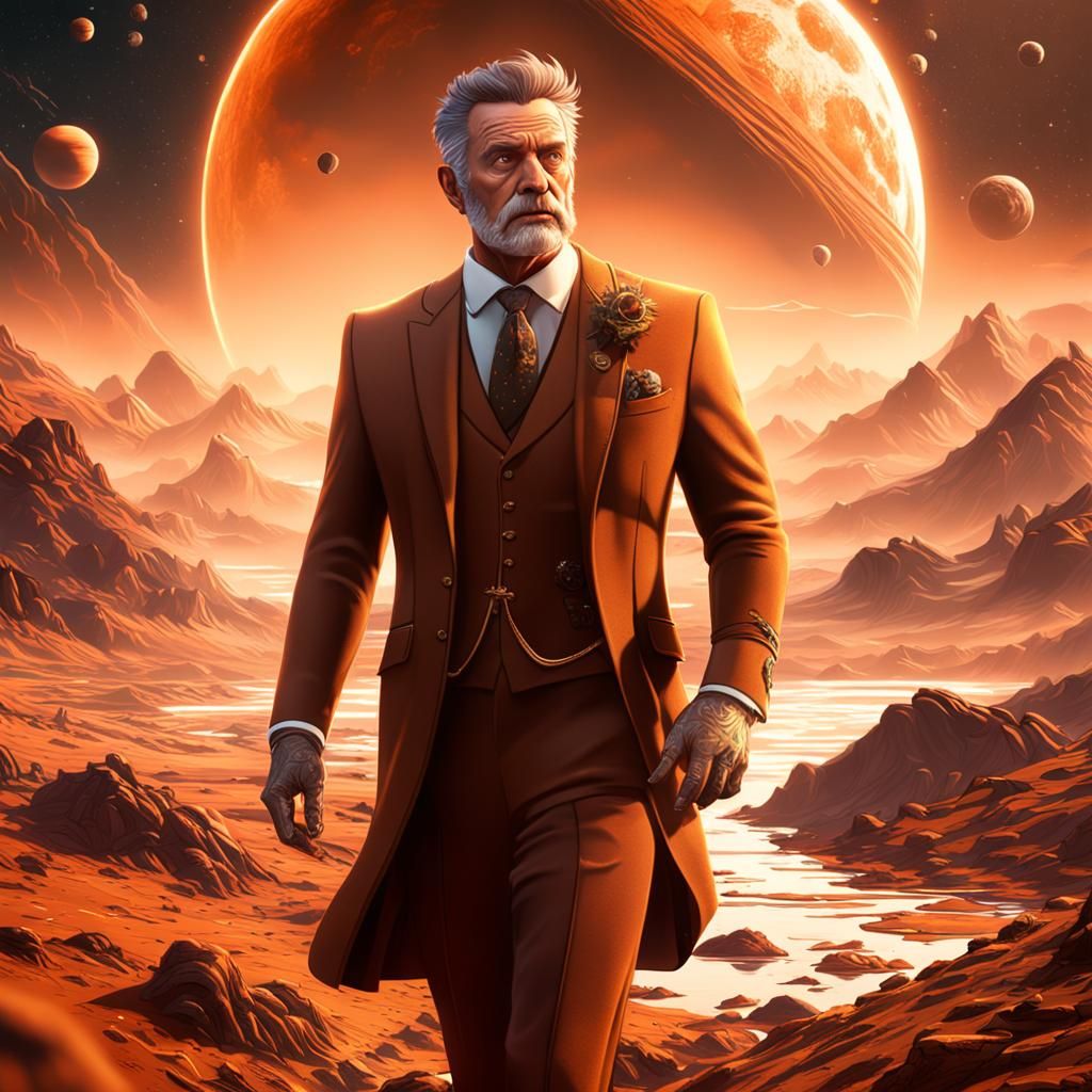 Scottish Man Discovers New Planet: Detailed Matte Painting