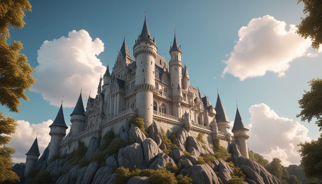 Castle of Woven Wonders in Golden Hour Glory