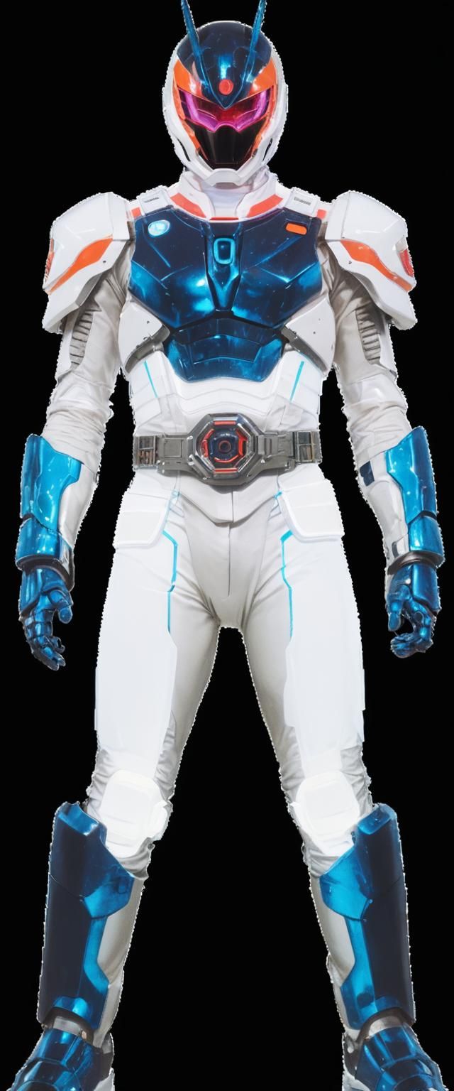 Futuristic Kamen Rider with Dimensional Powers