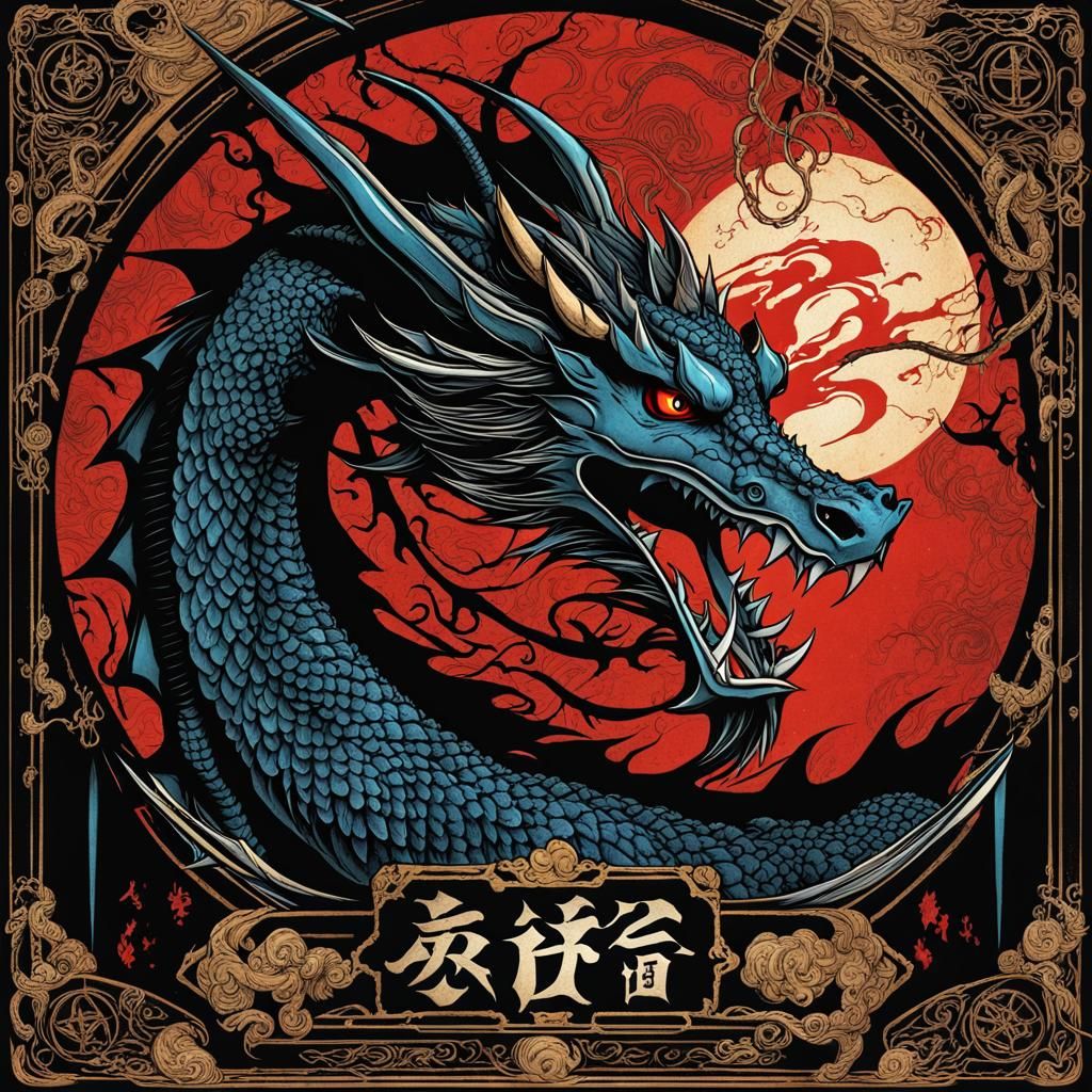 Dragon Tarot Card in Dragoncore Fantasy Style