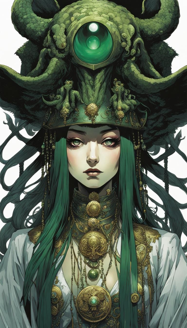Cthulhu Priestess Manga Concept Art