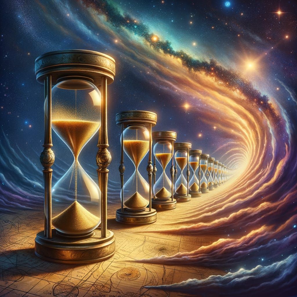 Timeless Hourglasses Cascade into Infinity
