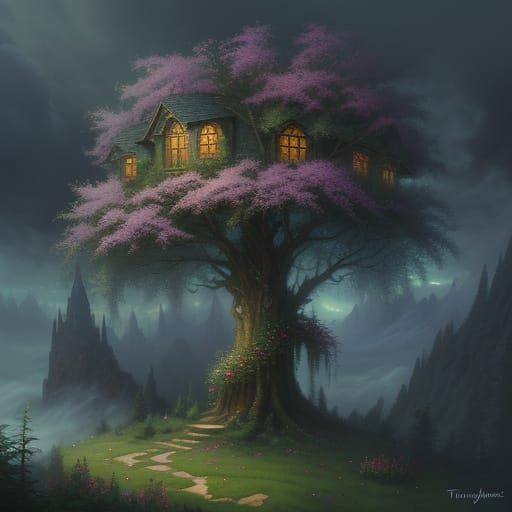 Enchanted Treehouse in Whispers of the Forest