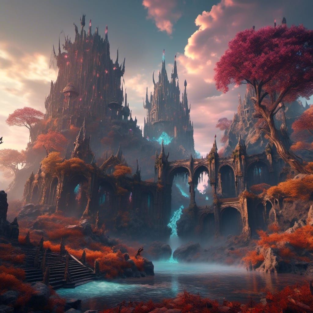 Solo Leveling Matte Painting in Deep Color