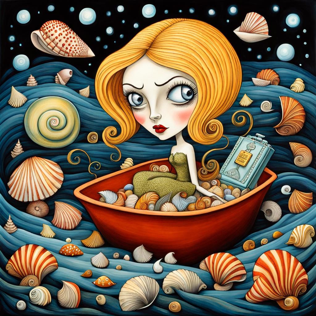 Apocalyptic Survival in Whimsical Ink Illustration