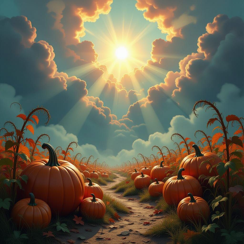 Haunting Halloween Harvest Matte Painting