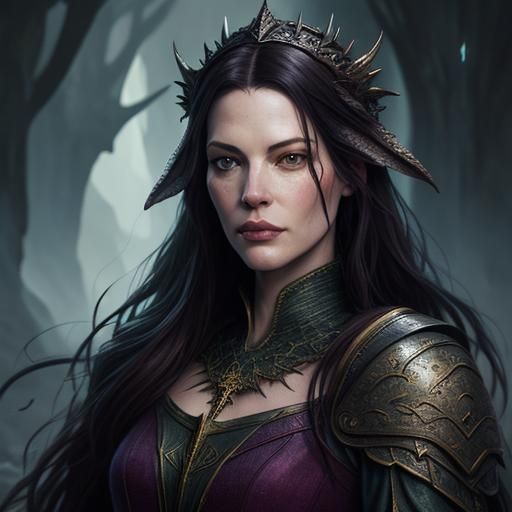Liv Tyler as Arwen: Detailed Fantasy Concept Art