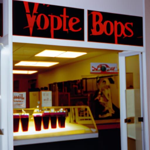 Vampire Blood Smoothie Shop in 1988 Mall