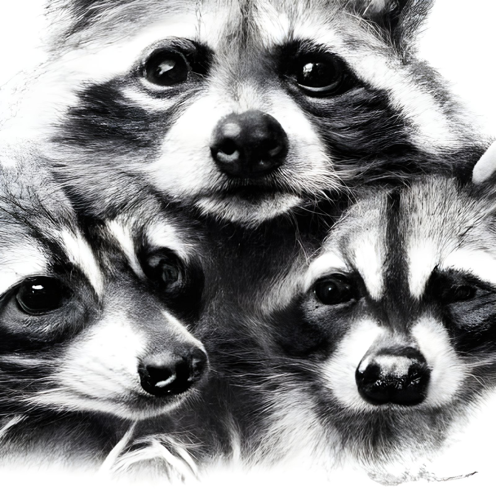 Raccoon Family