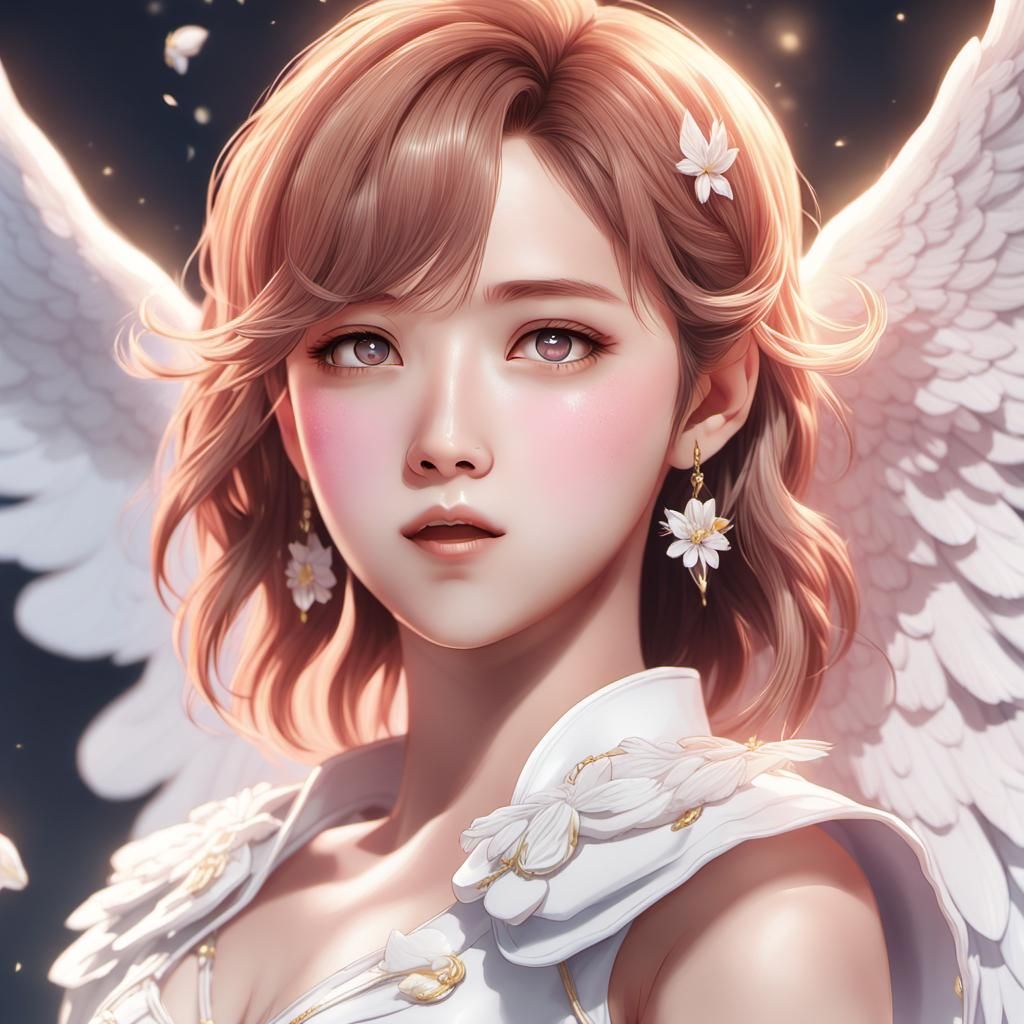 Mina Myoi as Angel in 3D Anime Art
