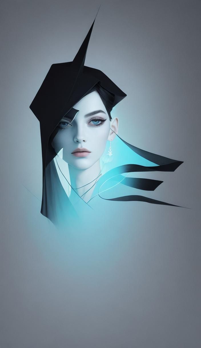 Minimal Ethereal Art in Astral Velvet