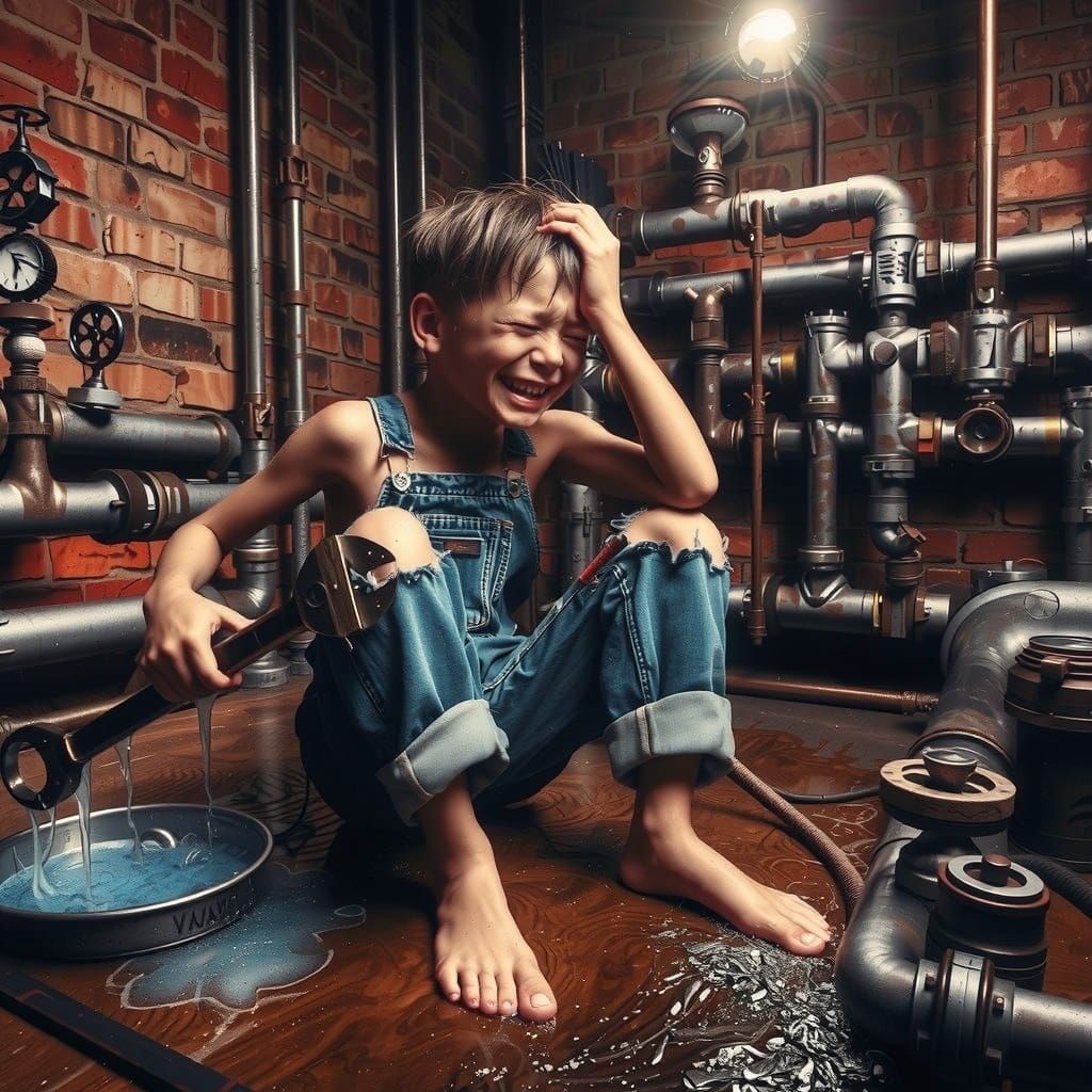 Surreal Dreamscape with Distorted Forms