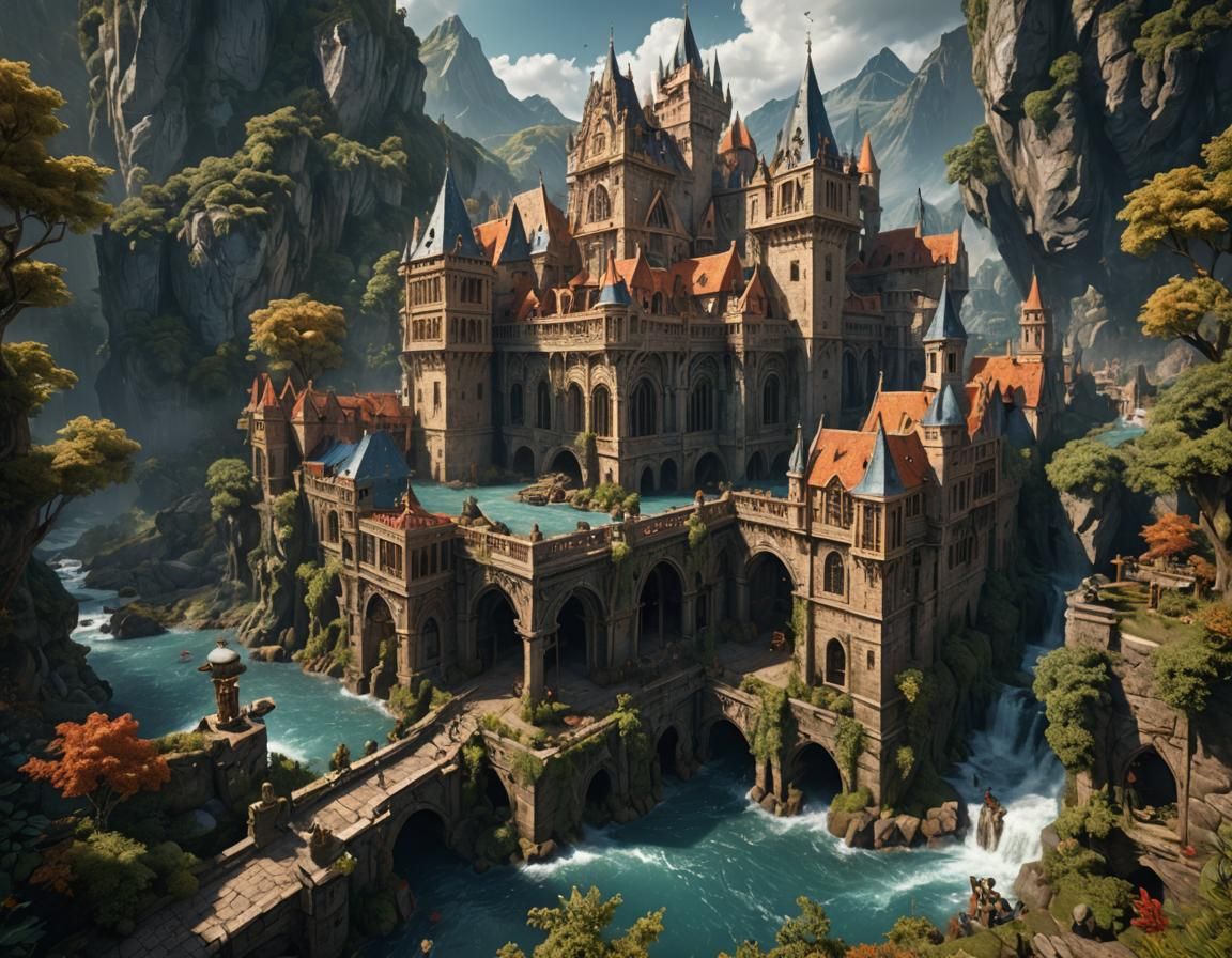 Centaur in Baroque Style, Digital Matte Painting