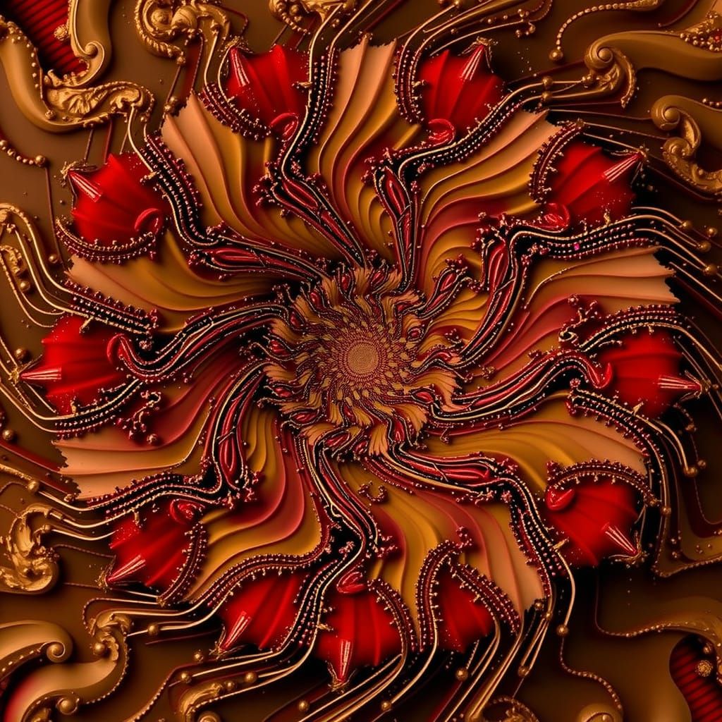Abstract Swirling Vortex of Energy