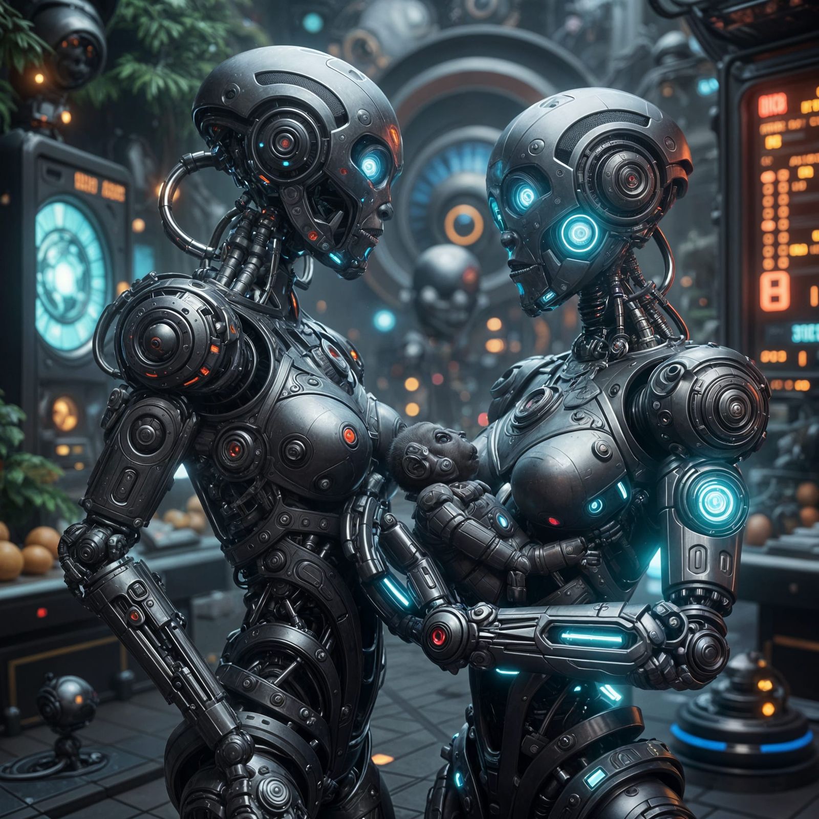 9 Months after the Supreme Court legalizes Cyborg Marriage.