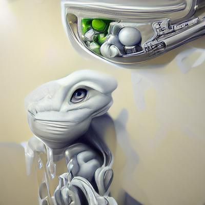 Hyperrealistic Alien Portrait with Ambient Occlusion