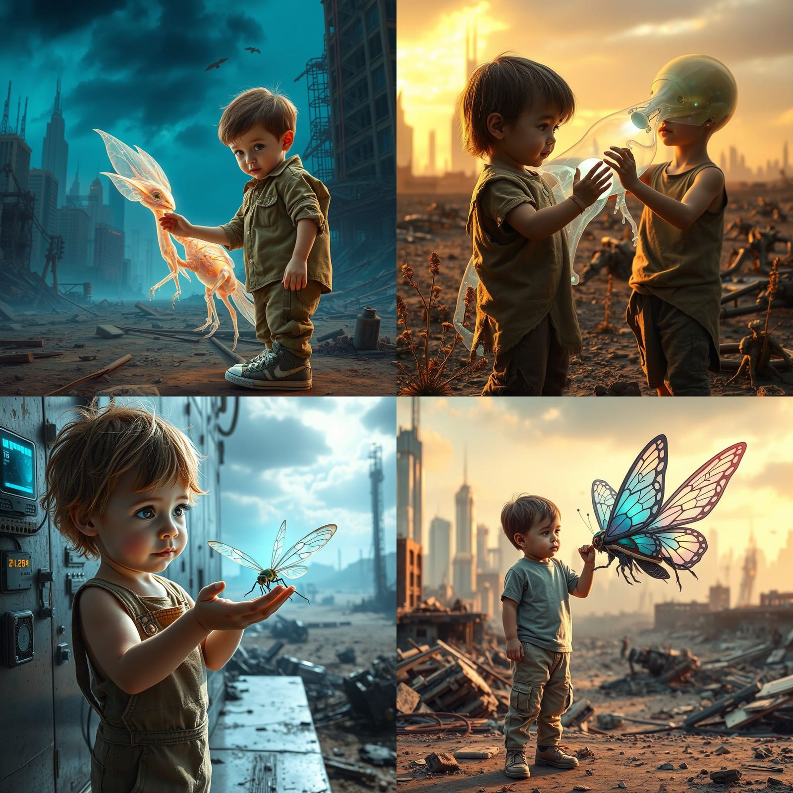 Child's Fascination: Futuristic Toy in Stark World