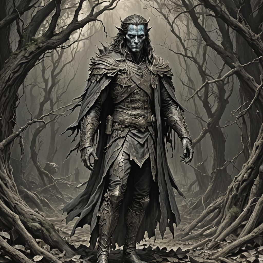 Horror Avatar of Handsome Male in Full Body