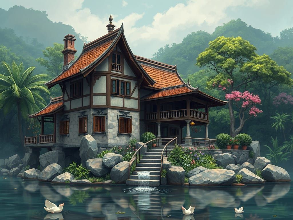 Medieval Stone House with Rustic Charm